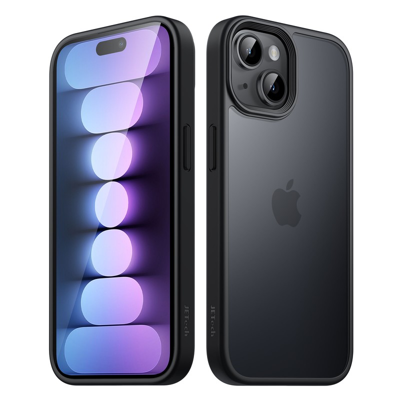 JETech Matte Case for iPhone 15 6.1″, Shockproof Military Grade Drop Protection