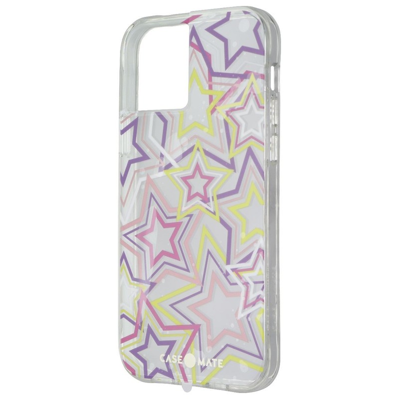 Case-Mate Hardshell Case for Apple iPhone 12 / iPhone 12 Pro – Neon Stars/Clear
