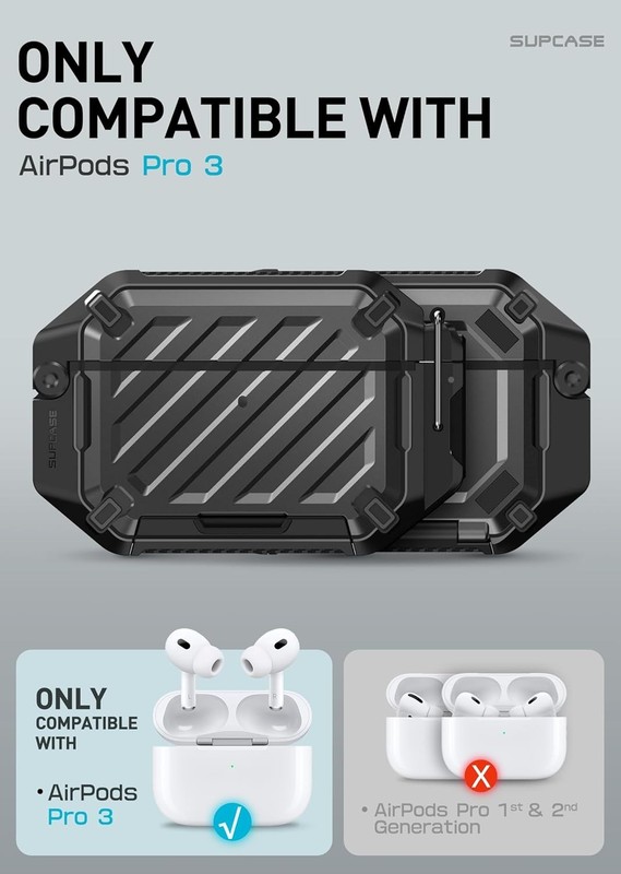 for AirPods Pro 3 Case [ Waterproof] 1-Piece Integrated Cover with Soft Silic... gallery