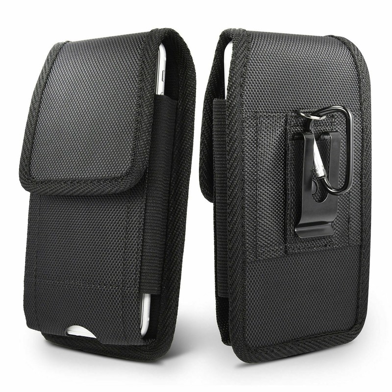 Vertical Cell Phone Holster Pouch for iPhone Samsung Wallet Case Belt Clip Cover