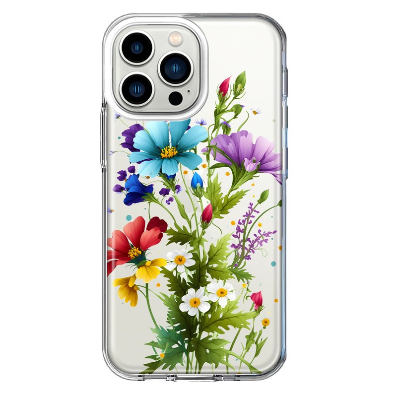 For Apple iPhone 13 Pro Shockproof Spring Flowers Floral Case