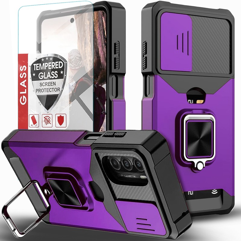 For Motorola Moto G Stylus 5G 2023 Phone Case Cover Shockproof + Tempered Glass gallery