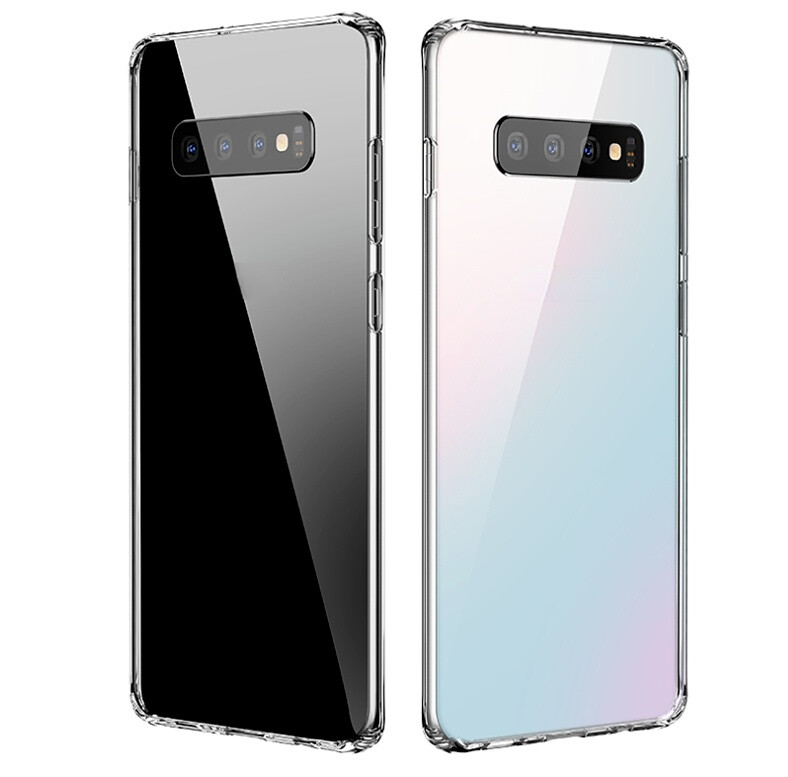 For SamsungGalaxy S10 Plus Transparent TPU Soft Protective Case Shock Absorption