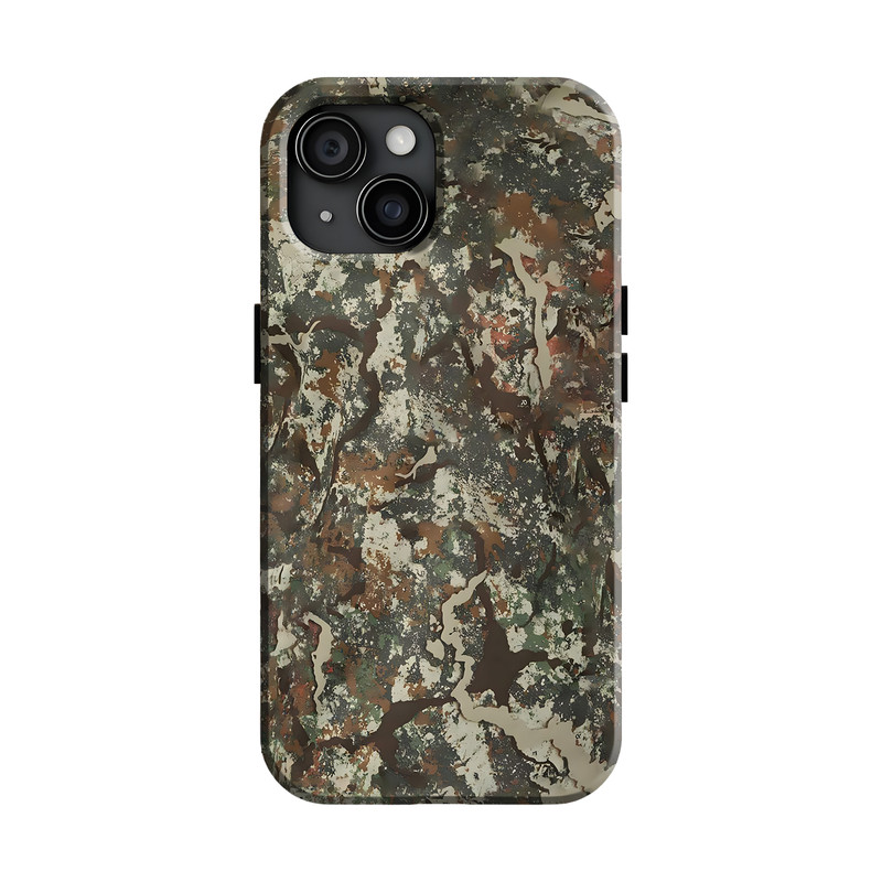 Woodland Camo Hunting Magsafe Tough Phone Case – Rugged Forest Camouflage Cover