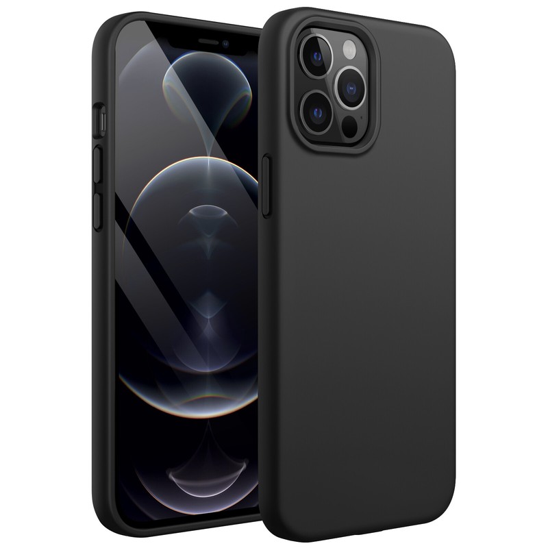Silicone Case for iPhone 12 Pro Max 6.7-Inch, Silky-Soft Touch Full-Body Case