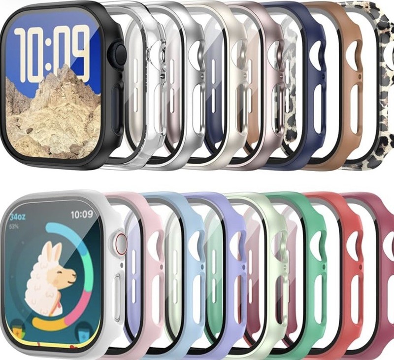 16 Pack Cases for Apple Watch Series 11/10 42Mm Screen Protector, (2025 New) Har