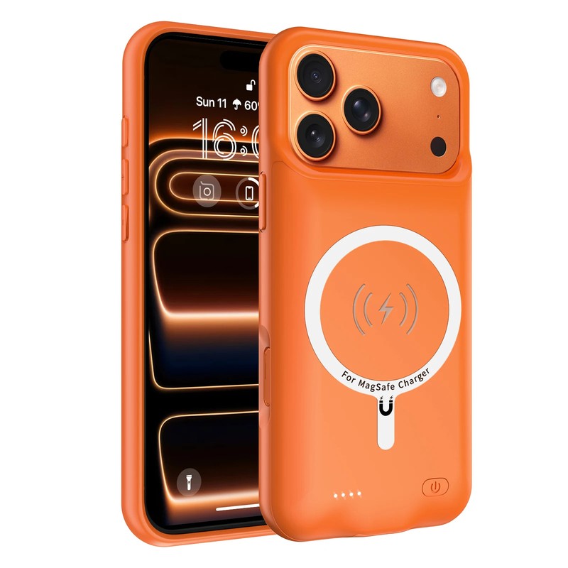 Wireless magnetic Battery Charger Case for iPhone 17 Pro Max Charging Cover gallery