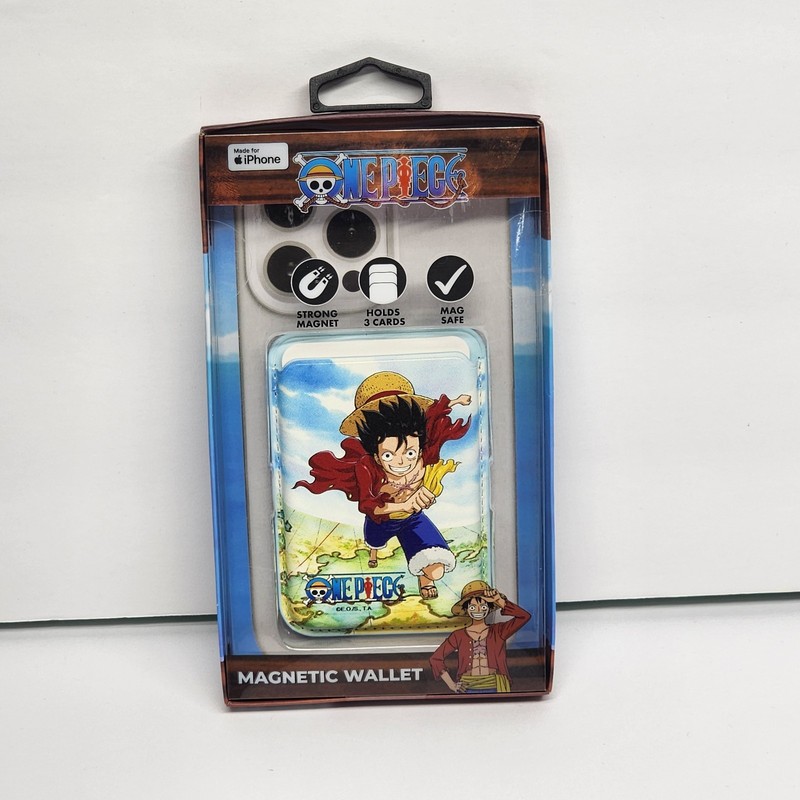 ONE PIECE Anime Toei Magnetic Card Wallet FOR Apple iPhone Mag Safe Compatible