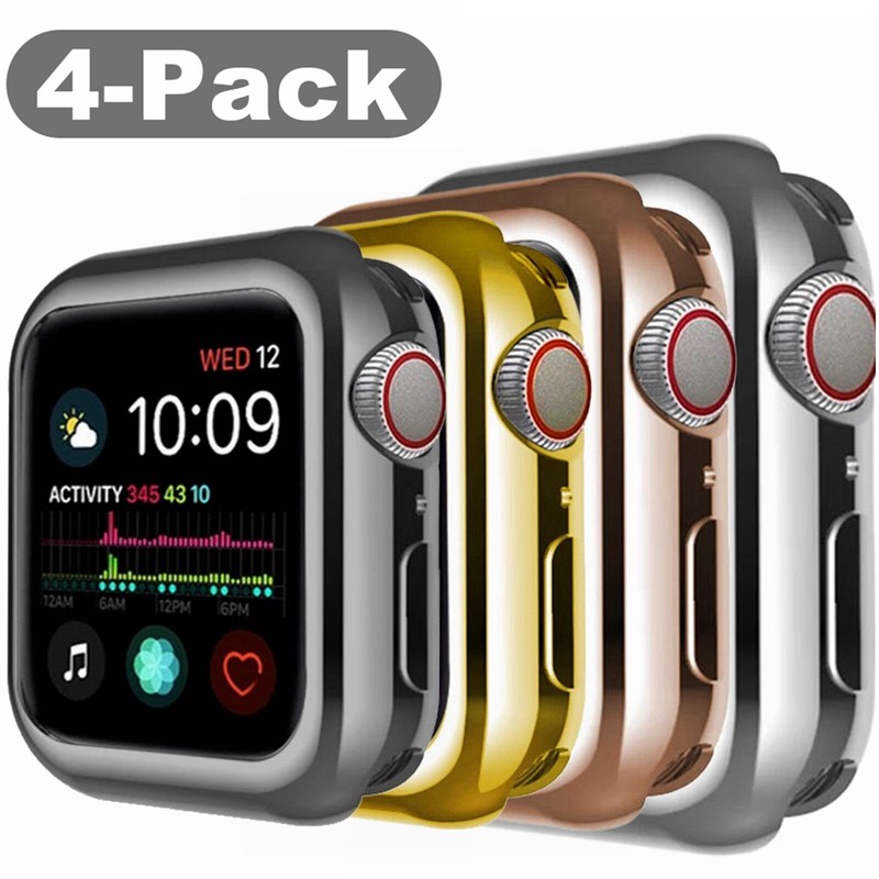 4-Pack Bumper Case Cover For Apple Watch Ultra 49mm Series 9 8 7 6 38/42/44/45mm