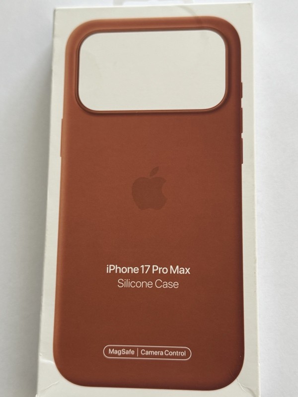 New Apple Silicone Case w/ MagSafe for iPhone 17 Pro Max Terra Cotta Cover