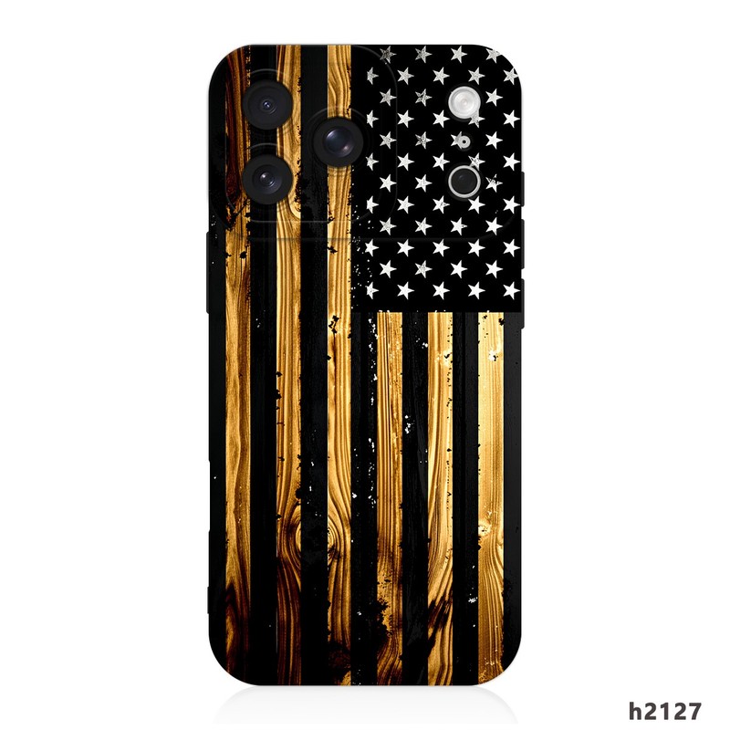 Vintage Flag Design Cover Tough TPU Phone Case For iPhone 16 15 13 14 17 Pro Max