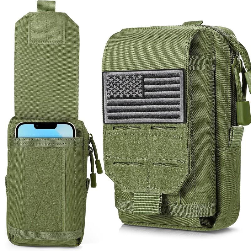 Tactical Phone Holster Molle CellPhone Pouch Universal Belt Waist Bag for IPhone