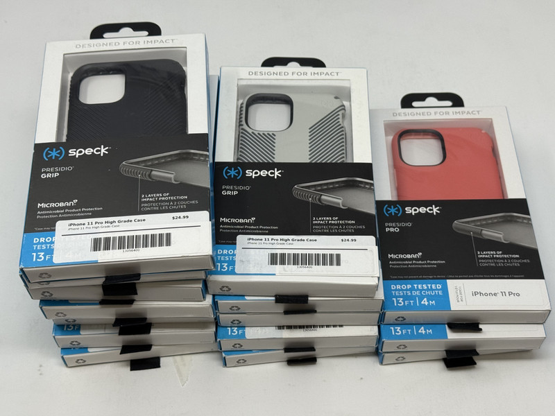 Lot of 15 Speck Presidio Pro Cases Multicolor Rigid Plastic for iPhone 11 Pro