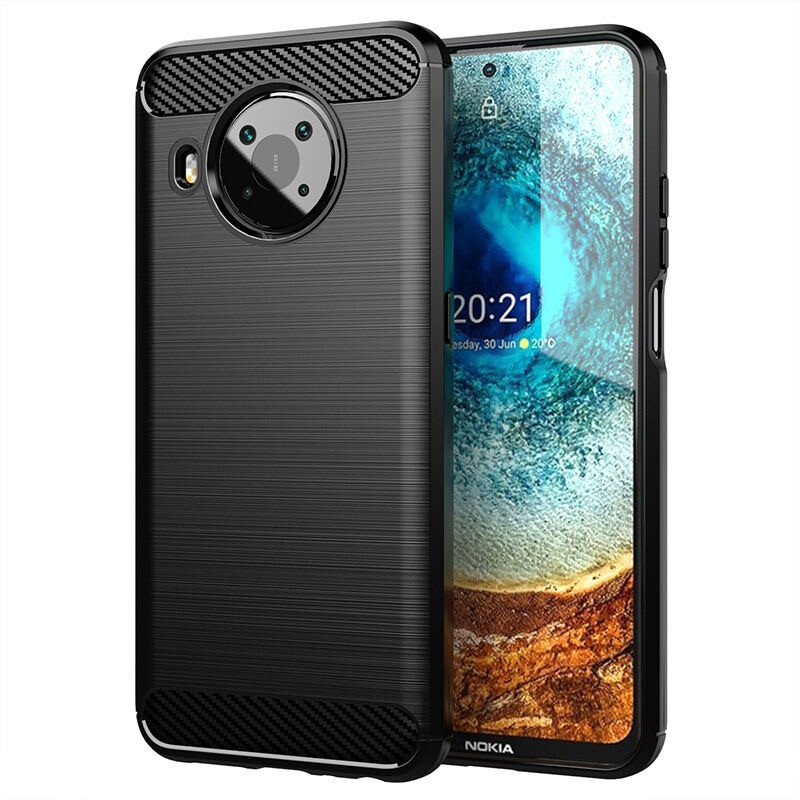 For Nokia 8.3 5G nokia 8V 5G UW Shockproof Fiber Brushed Rubber case back cover