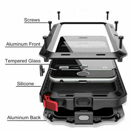 Gorilla Heavy Case Aluminum Metal Glass Shockproof Cover For iPhone SE 2nd 2020 gallery