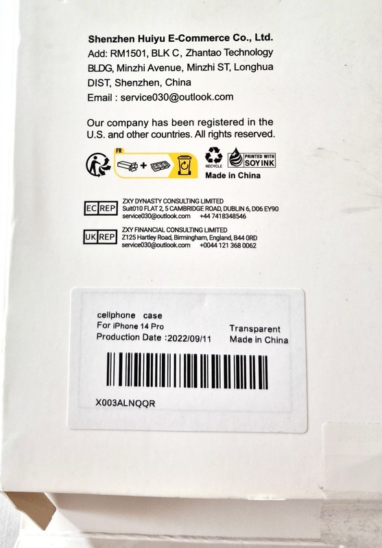 Clear Plastic Case for iPhone 14 Pro w/ screen protector Installation Toolkit gallery