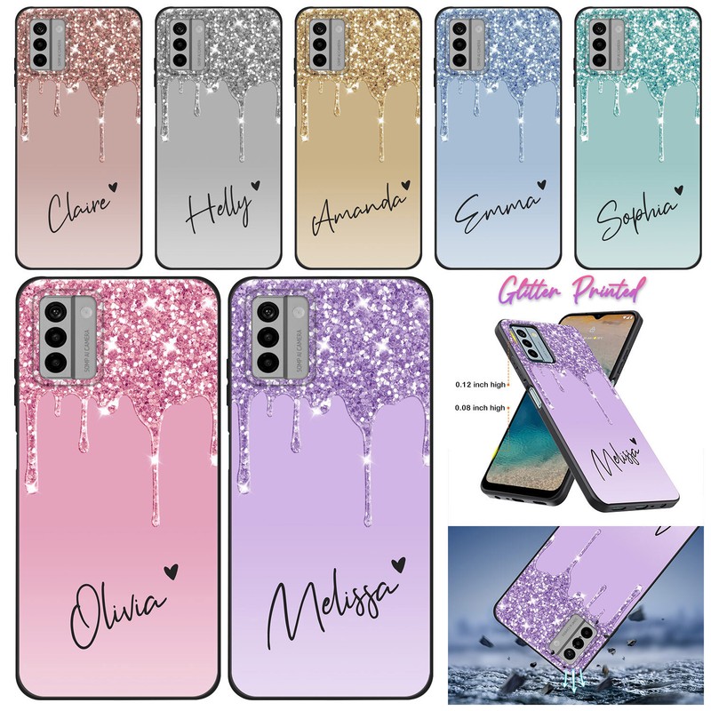 Printed Personalised Name Silicone Case Cover For Nokia C300 C210 G310 C110 G400