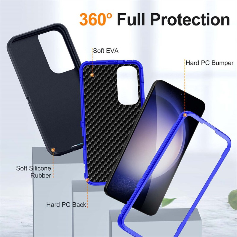 Matte Shockproof Protective Phone Back Case For Samsung S24Ultra S23 S22 A15 A54 gallery