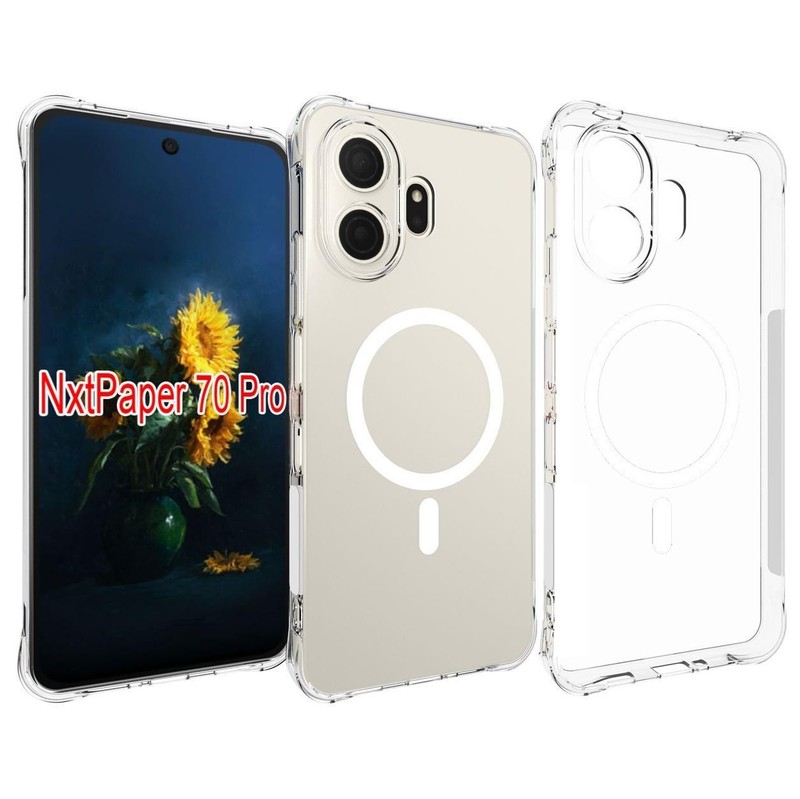 For TCL NxtPaper 70Pro 5G Anti Impact Magnectic Clear Gel skin case cover
