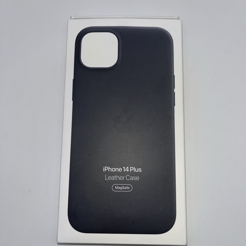 Open Box Genuine OEM Apple iPhone 14 PLUS ONLY Leather Case w/MagSafe MPP93ZM/A