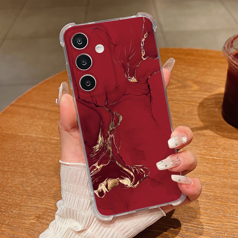 Marble Phone Case For Samsung S26 Ultra S25 S24 S23 A57 A56 A36 A16 A17 Cover
