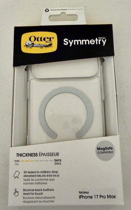 OtterBox Apple iPhone 17 Pro Max Symmetry Series Stardust Glitter Clear MagSafe