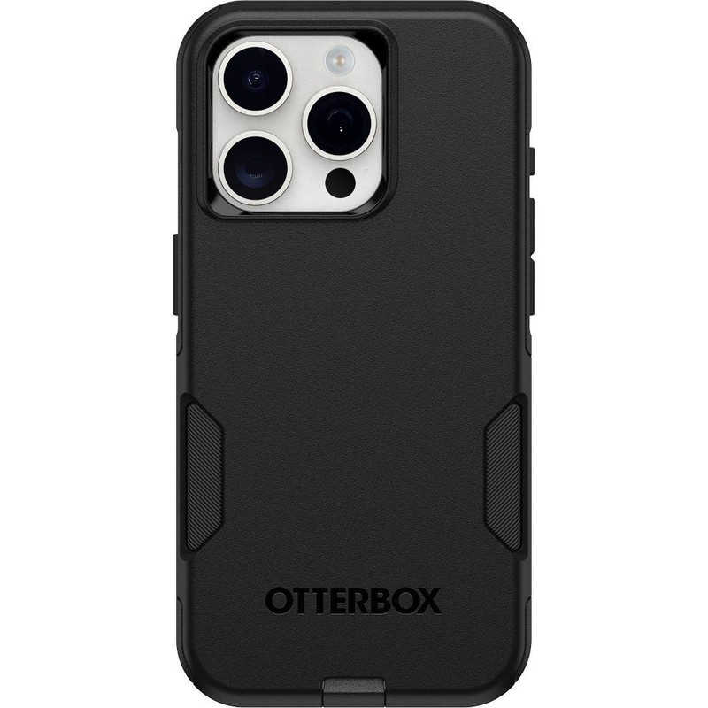 OtterBox iPhone 15 Pro Commuter Series Case – Black: Polycarbonate, Bump-Resista