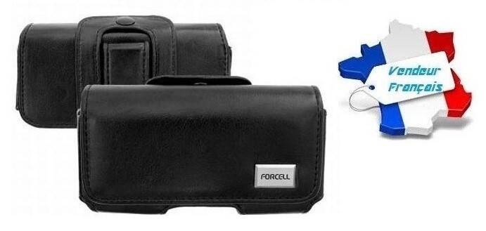 Black Horizontal Case Size B For Samsung I5700 Galaxy Spica