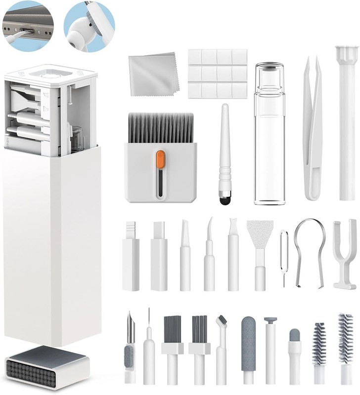 34-in-1 Phone and Laptop Cleaning Kit - Multi-Function PC Q20, white