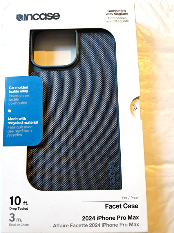 Incase Facet Case w/ Magsafe for iPhone 16 Pro Max - Slate Blue Nylon OPEN BOX
