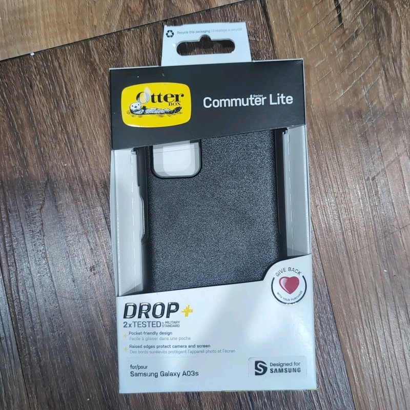 NEW OtterBox COMMUTER SERIES LITE Case for Samsung Galaxy A03s – Black