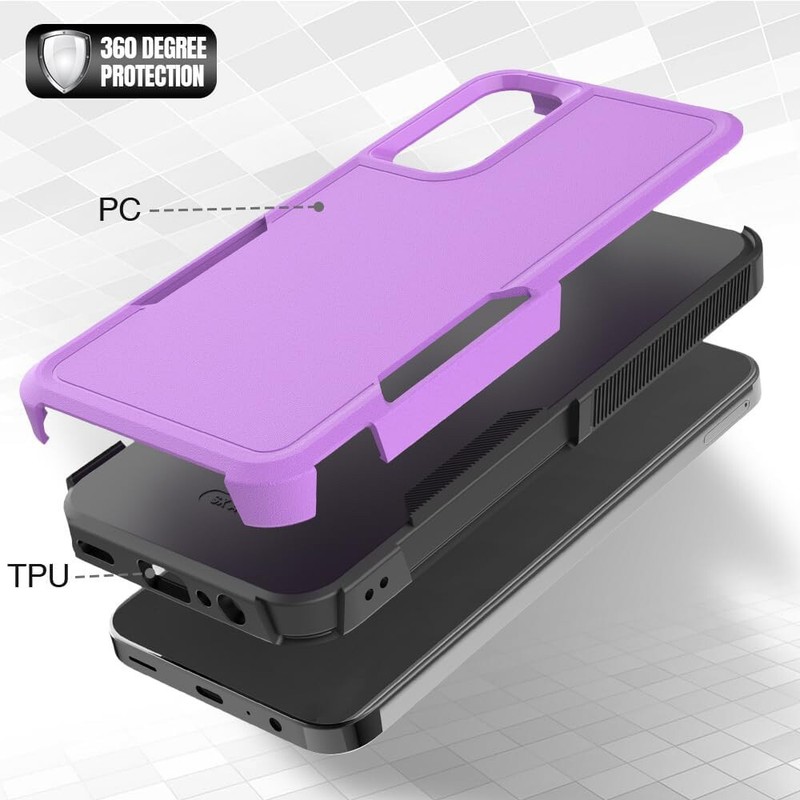 For Samsung Galaxy A37 5G Case Heavy-Duty Tough Dual Layer Cover +Tempered Glass gallery