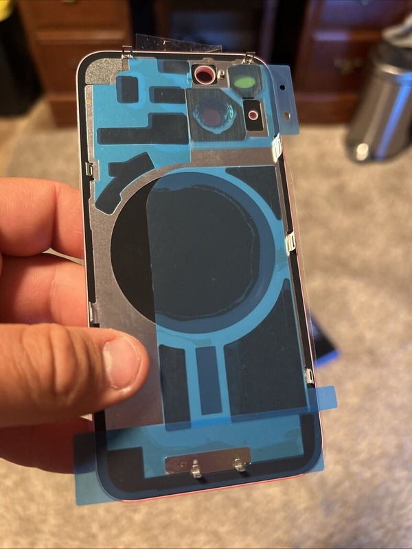 Back Glass Replacement Big Hole Logo Rear Cover For iPhone 14 15Pro Max Plus Lot gallery
