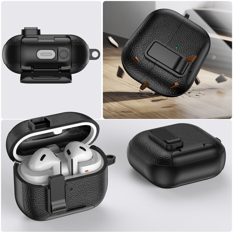 For Samsung Galaxy Buds 4Pro/3 Pro/3 FE Secure Rugged Earphone Case+Kickstand gallery