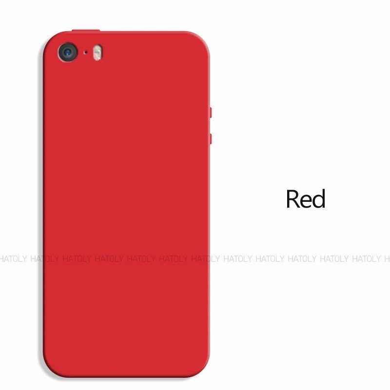 Liquid Silicone Phone Case Compatible with iPhone 5s 5 SE 2016 Shockproof Cover