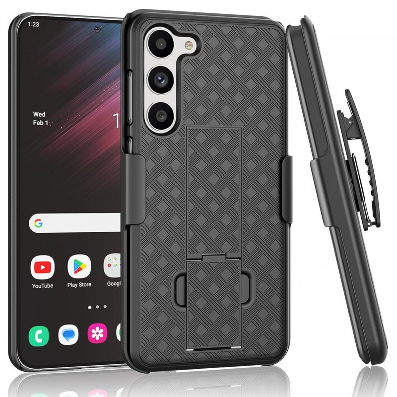 for SAMSUNG GALAXY S23 PLUS CASE BELT CLIP HOLSTER SWIVEL COVER KICKSTAND ARMOR