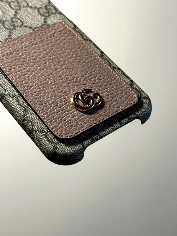 Gucci GG Supreme Canvas Phone Case with Card Holder for iPhone 12 Pro Max