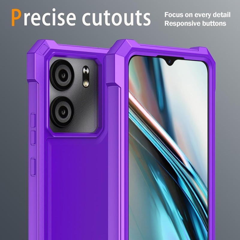 Compatible with Blu View 5 Case with Tempered Glass Screen Protector Silicone... gallery