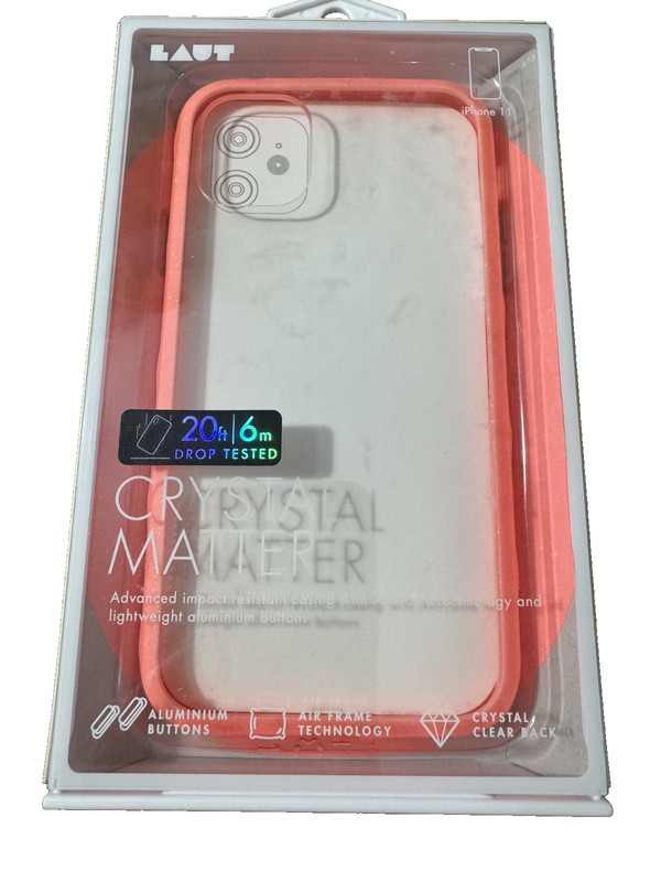 Laut Crystal Matter Case for Apple iPhone 11/XR – Coral