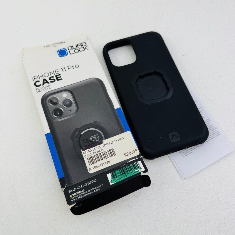 Quad Lock Phone Case IPhone 11 Pro Black Mount Compatible Shockproof Matte A98