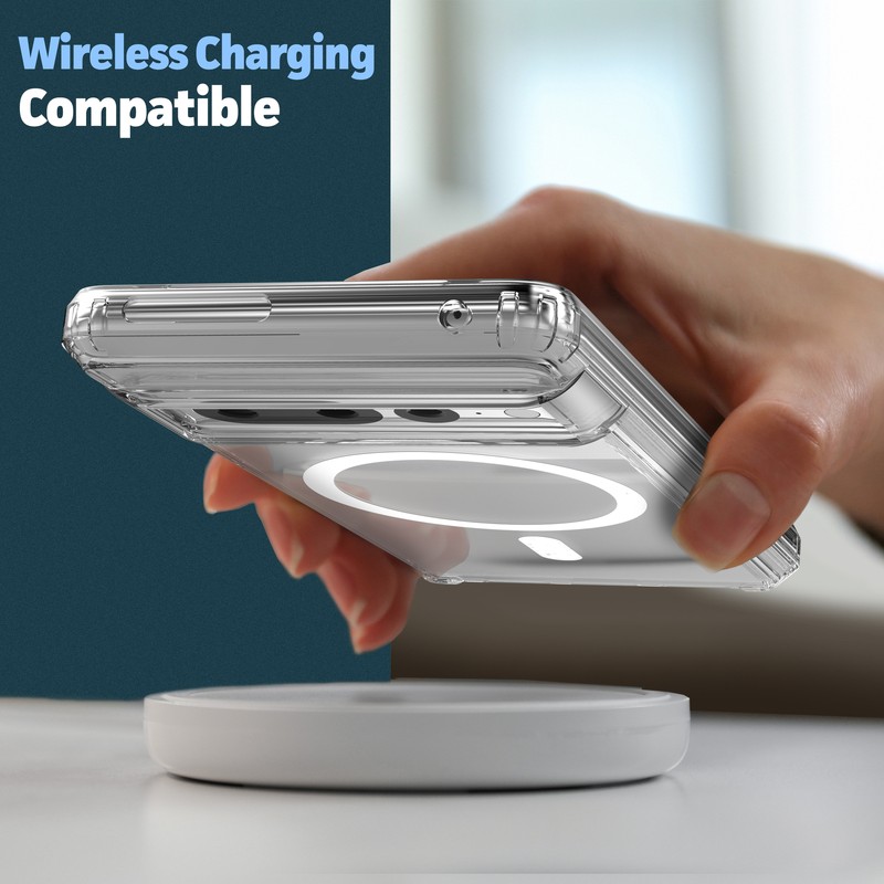 Google Pixel 7 Pro Clear Case Compatible with MagSafe gallery