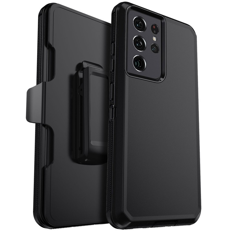 For Samsung Galaxy S21 Ultra FE S21+ Case Heavy Duty 3in1 Layer Cover Clip Belt gallery