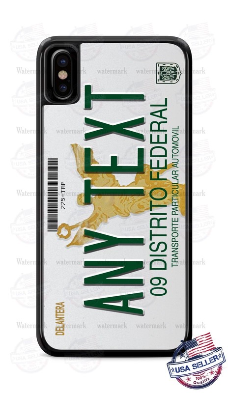 Mexico Distrito Federal Vintage License Plate Phone Case For iPhone 14 Samsung