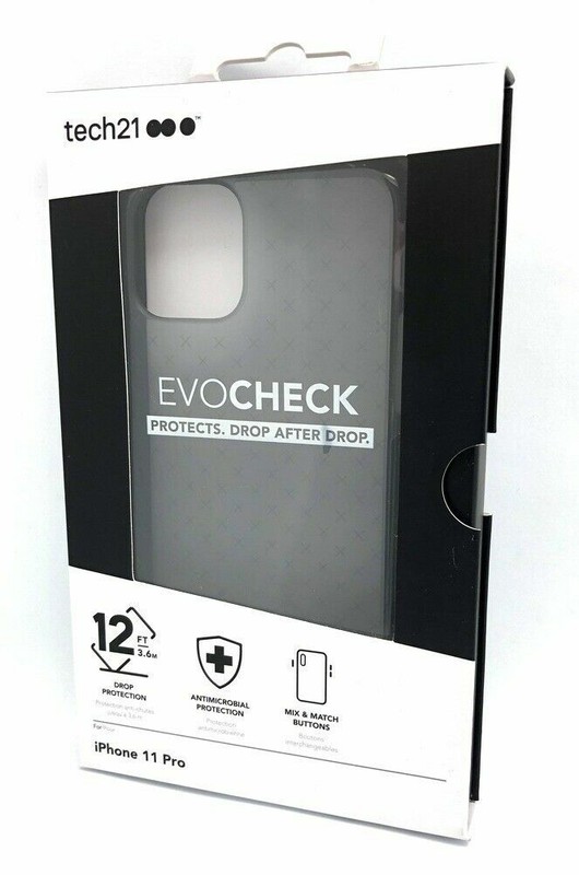 Tech21 Evo Check Series Gel Case for Samsung Galaxy A10e – Smokey Black