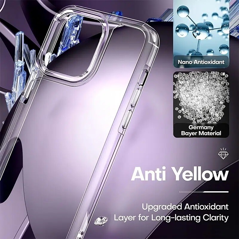 For iPhone 15 14 13 12 11 Pro Max Mini Soft Silicone Clear Cover Shockproof Case gallery