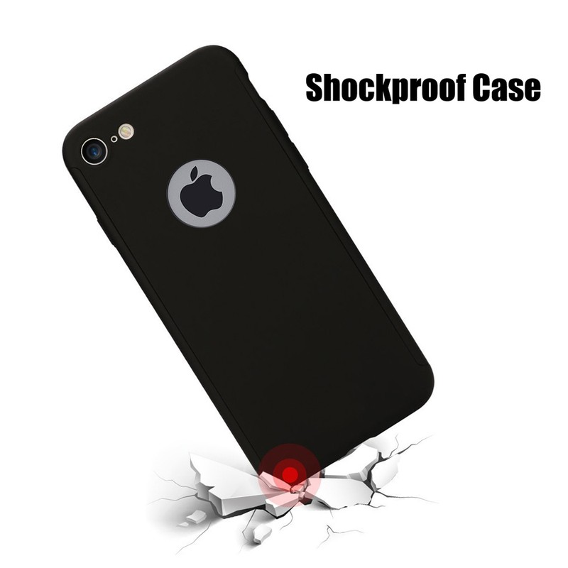 Ultra Thin Slim Hard Case iPhone 6 7 8 / Plus, X, XR, 11, 11PRO + Tempered Glass gallery