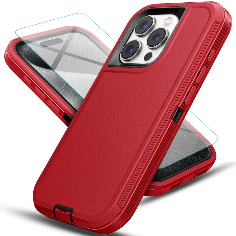 For iPhone 11/11 Pro Max Case Phone Cover Shockproof Heavy Duty +Screen Glass gallery