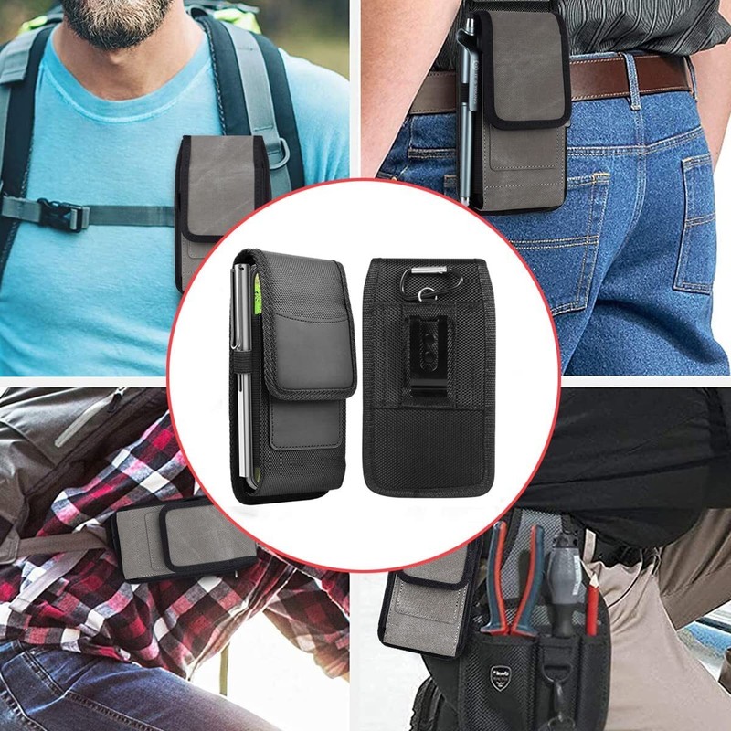 For MOTO G56 5G Phone Case Pouch Holster with Belt Clip Card Slot gallery