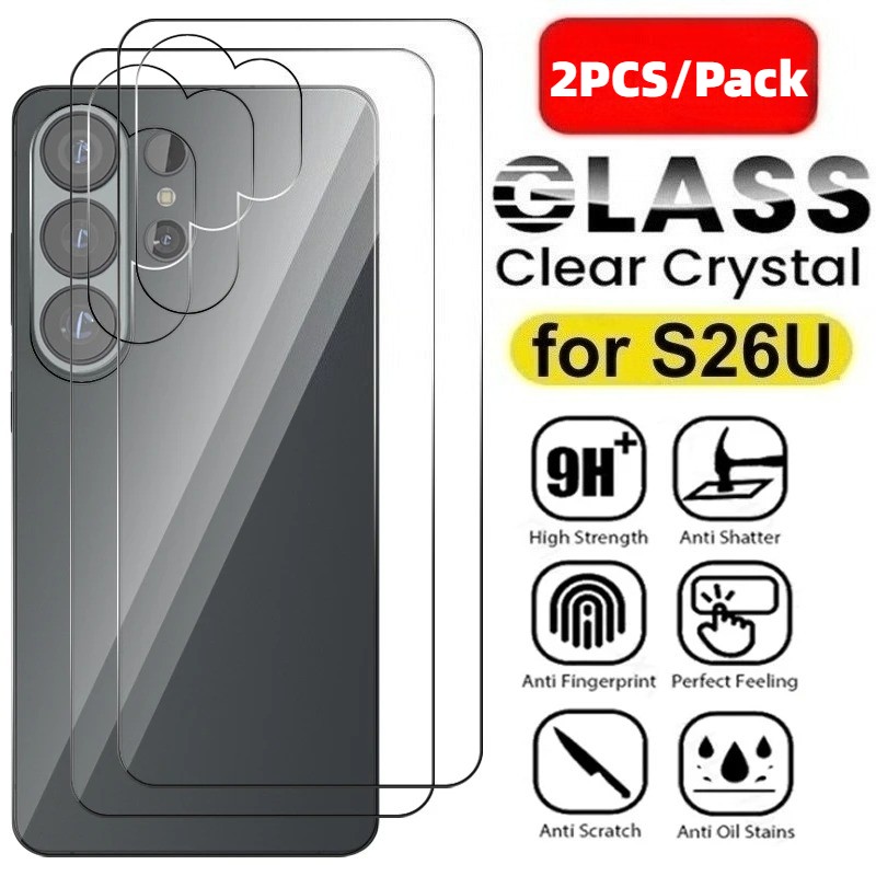 2PCS Samsung Galaxy S26 Ultra S26Ultra Rear Tempered Glass Back Cover Protector