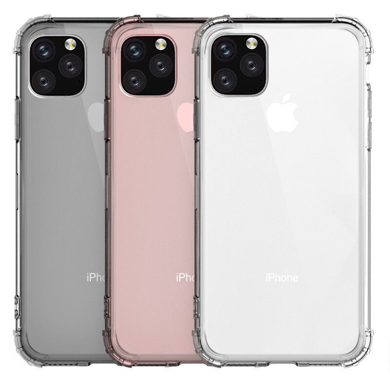 For Apple iPhone 16 Pro Case Four Corner Air Cushion Clear Soft Cover + Screen